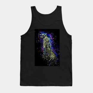 Resting Cheetah Reversed Colors Tank Top